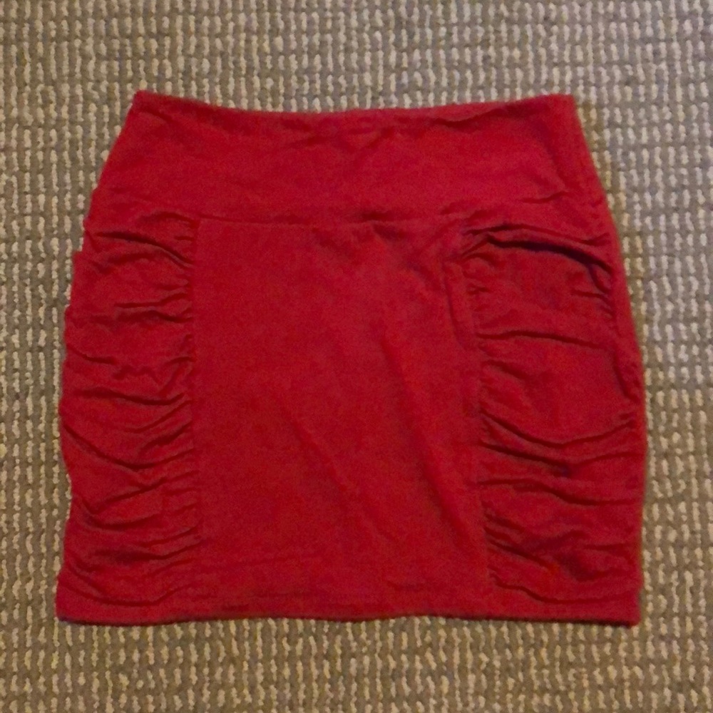 Charlotte Russe Red mini skirt
